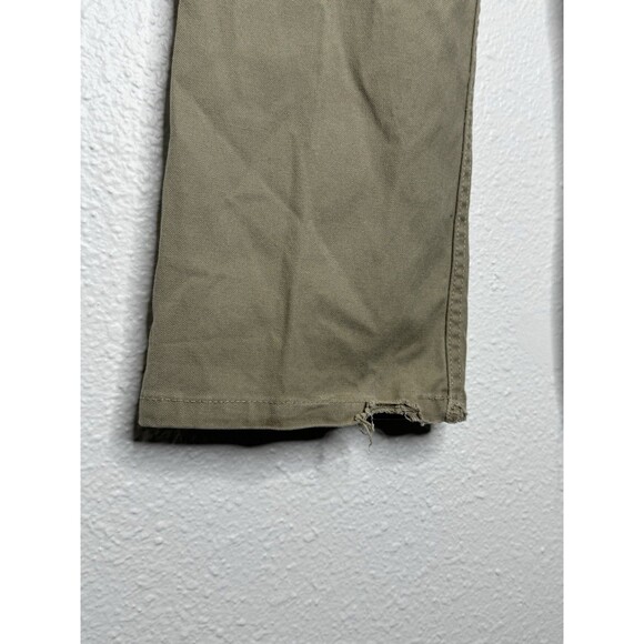 Carhartt Pants Boys Size 12 Tan Canvas Workwear Khaki Adjustable Distressed - Picture 14 of 16